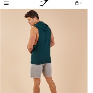 GymShark Drop Arm Sleeveless Hoodie